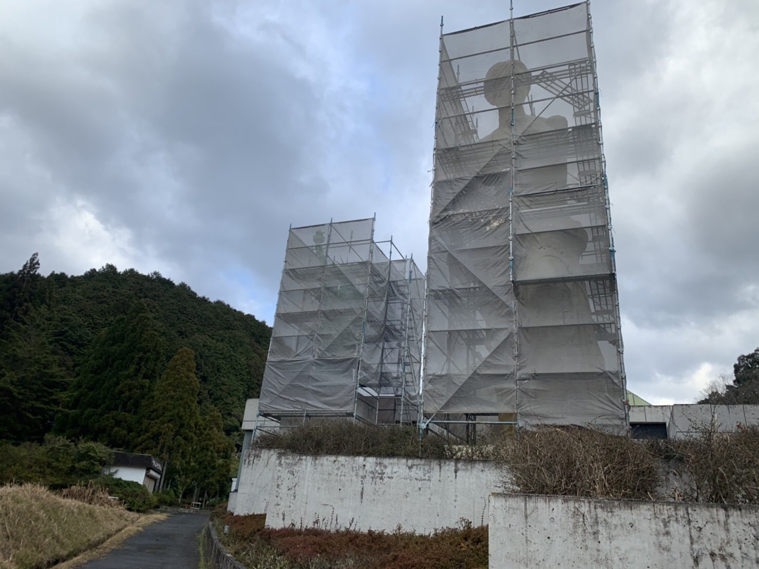 三重県津市 塗装用塗り替え足場